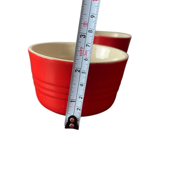 Le Creuset Stoneware Ramekin & 5x7 Rectangle Baking Dishes Set of 4 New - Picture 10 of 10